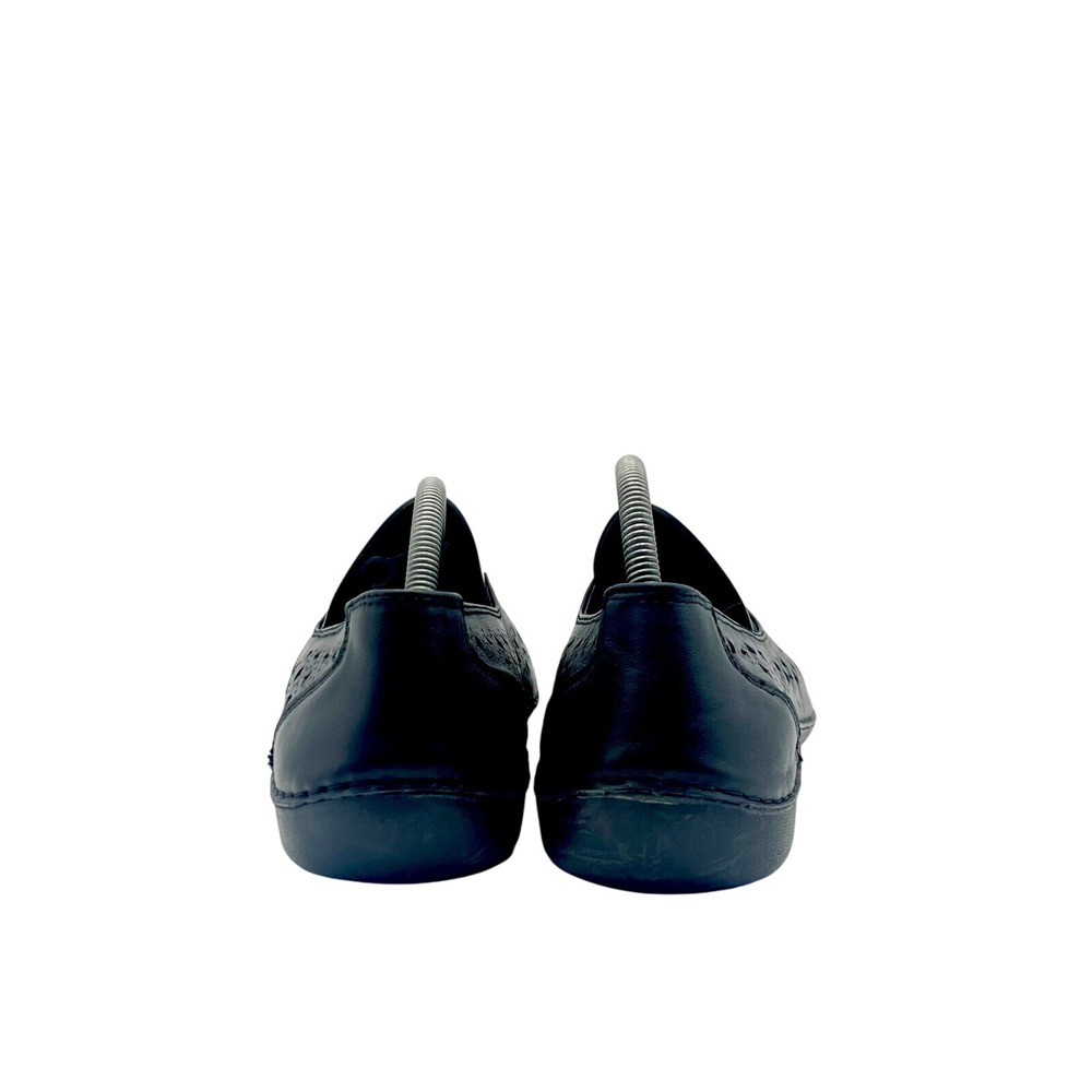 Propet WCX064L Black Leather Perforated Loafers Womens Size 12 Wide D Slip On - Picture 4 of 7